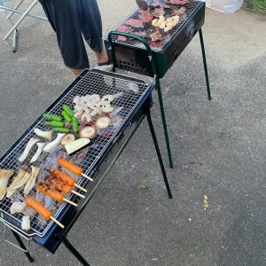 お庭BBQ！