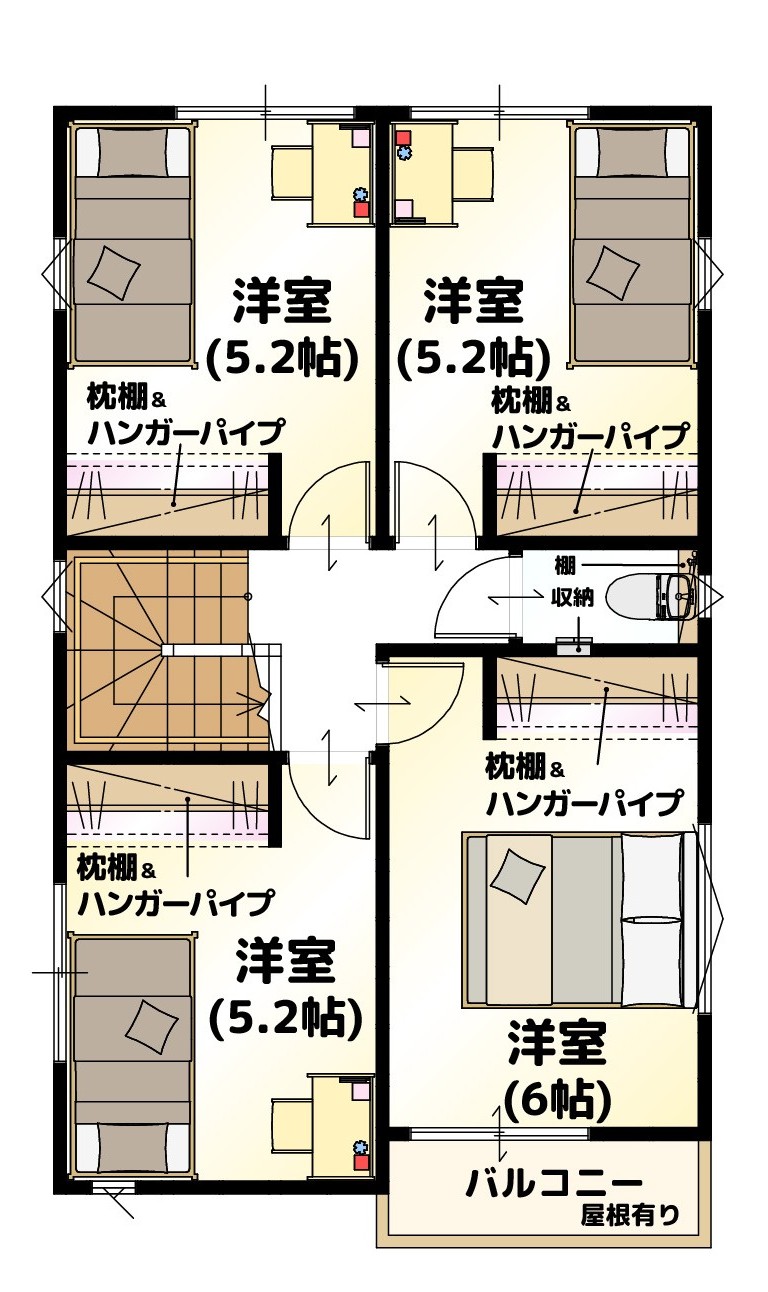 LAVIE土居田2601B 2F間取り