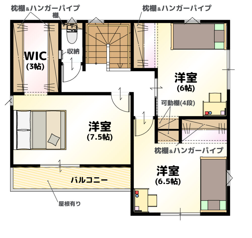 2階間取り図
