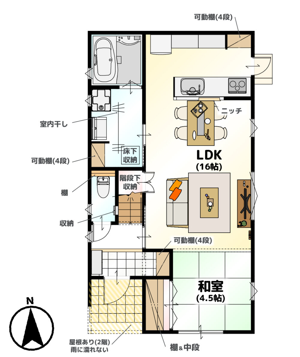 和泉南2501 E棟 間取り
