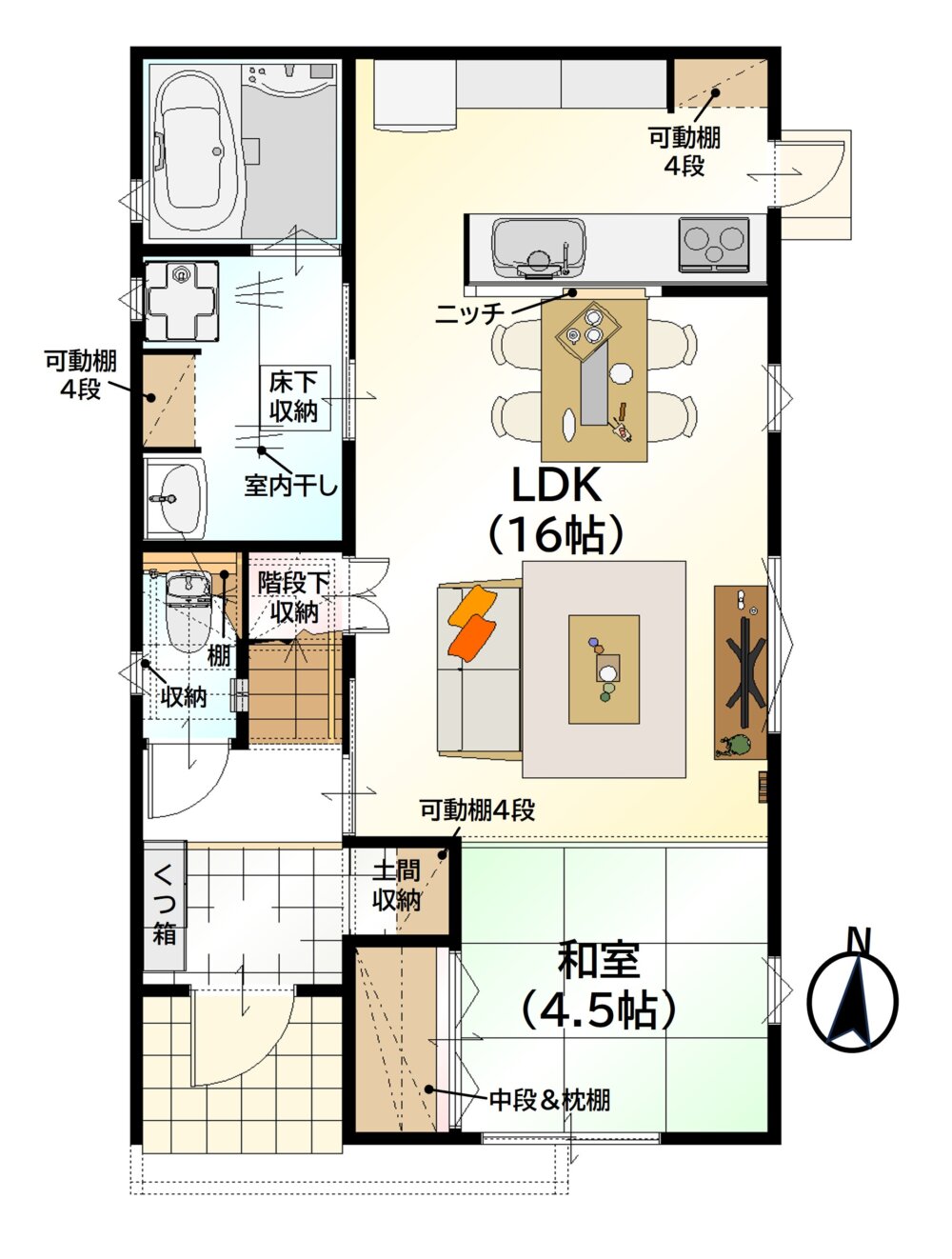 小坂2601A 1階間取り