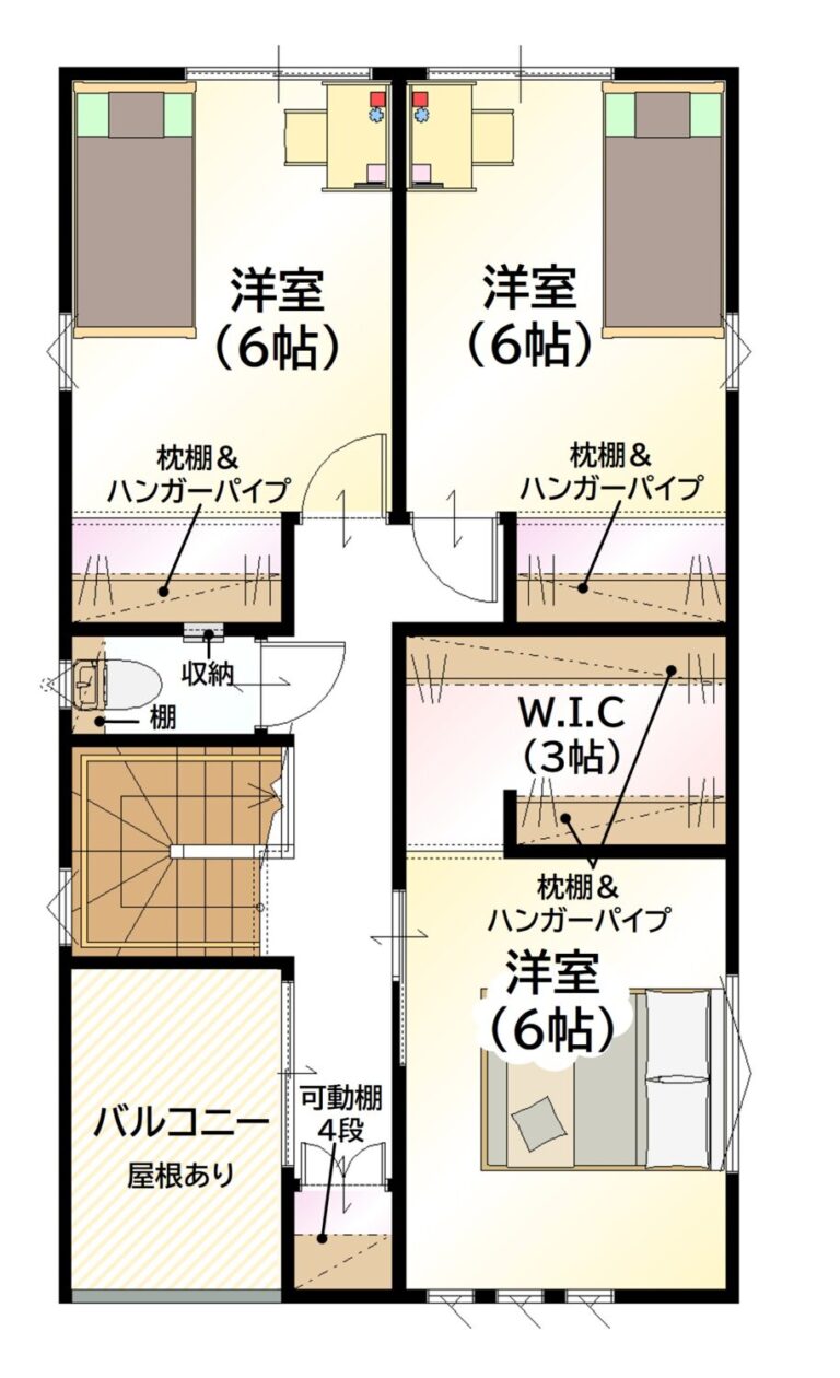 小坂2601B 2階間取り