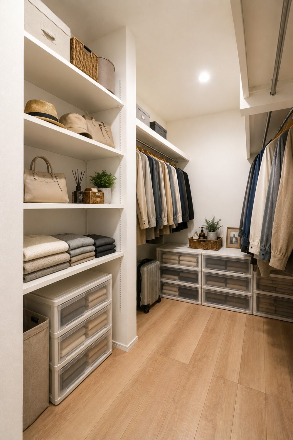 ウォークインクローゼットの施工例